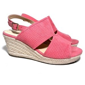 Liz Claiborne Coral Hatcher Wedge Espadrille Sandals